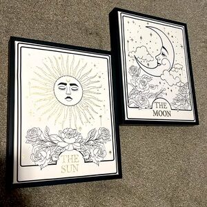 The sun and the moon walk decor set